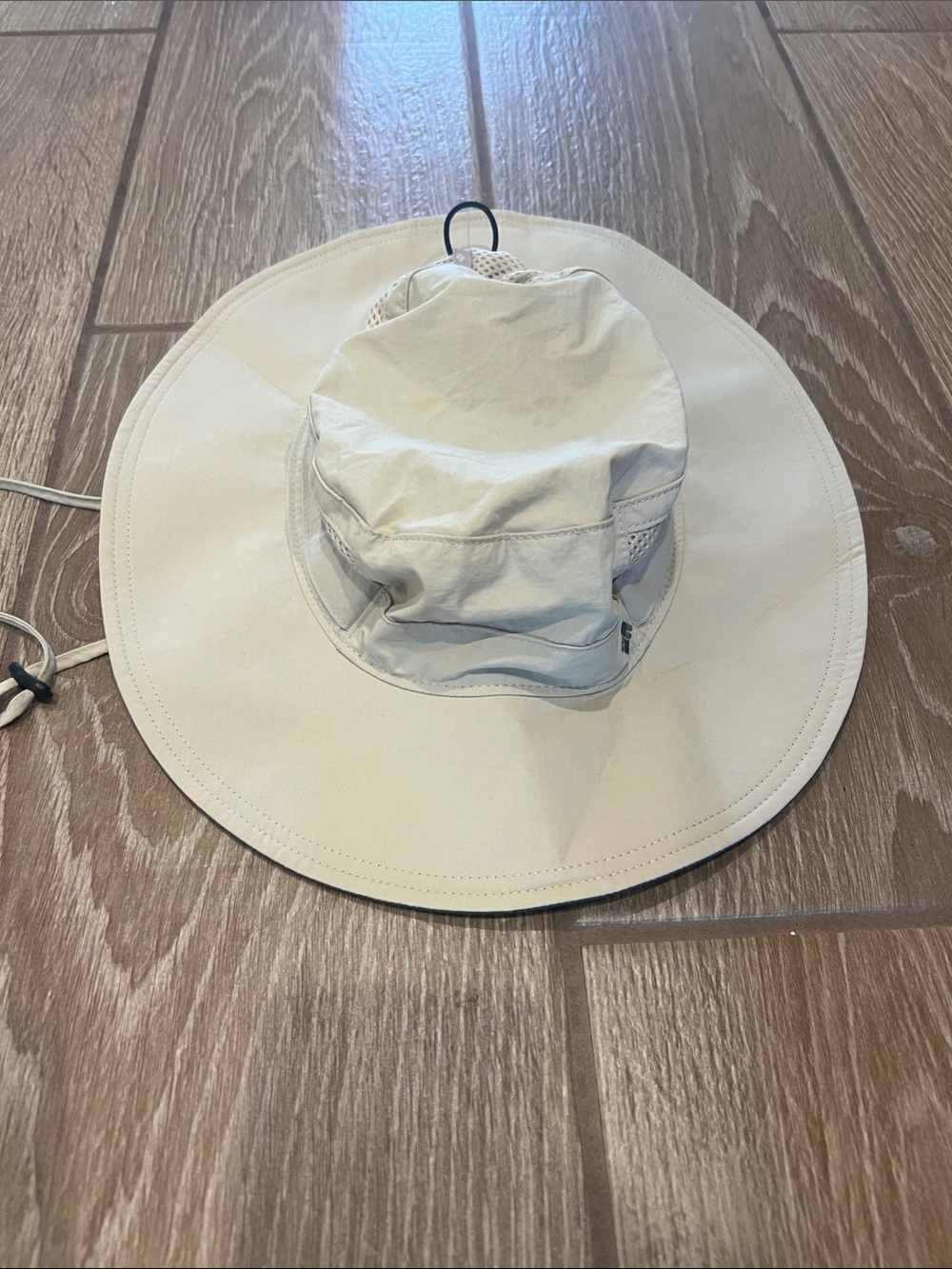 Women's Wide-Brim Sun Hat in Light Beige